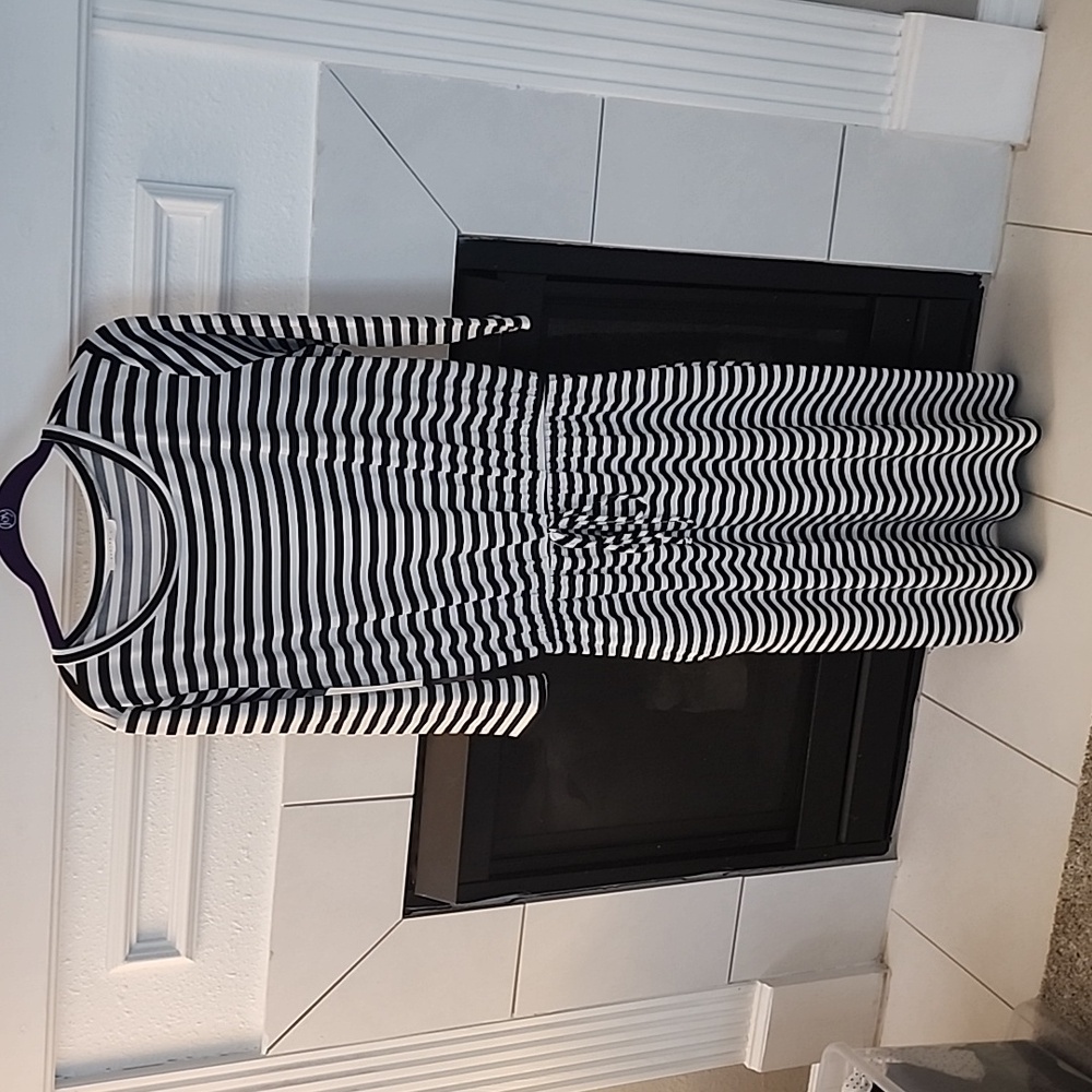 B/W stripe dress